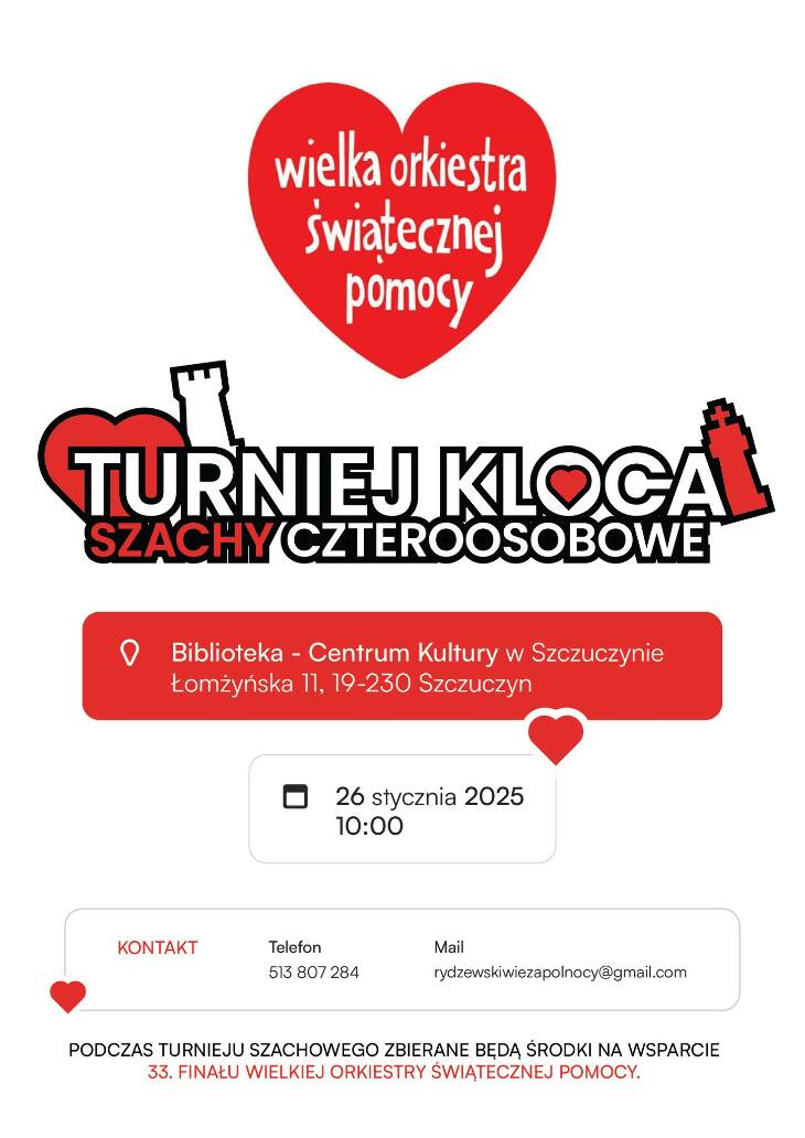 TURNIEJ SZACHOWY WOŚP