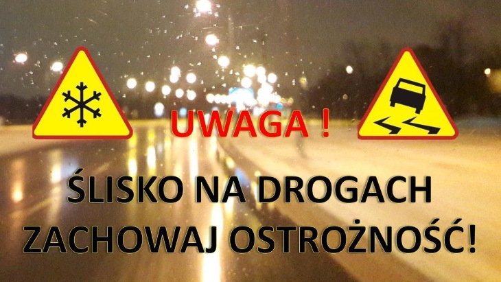 Opady marznącego deszczu i gołoledź