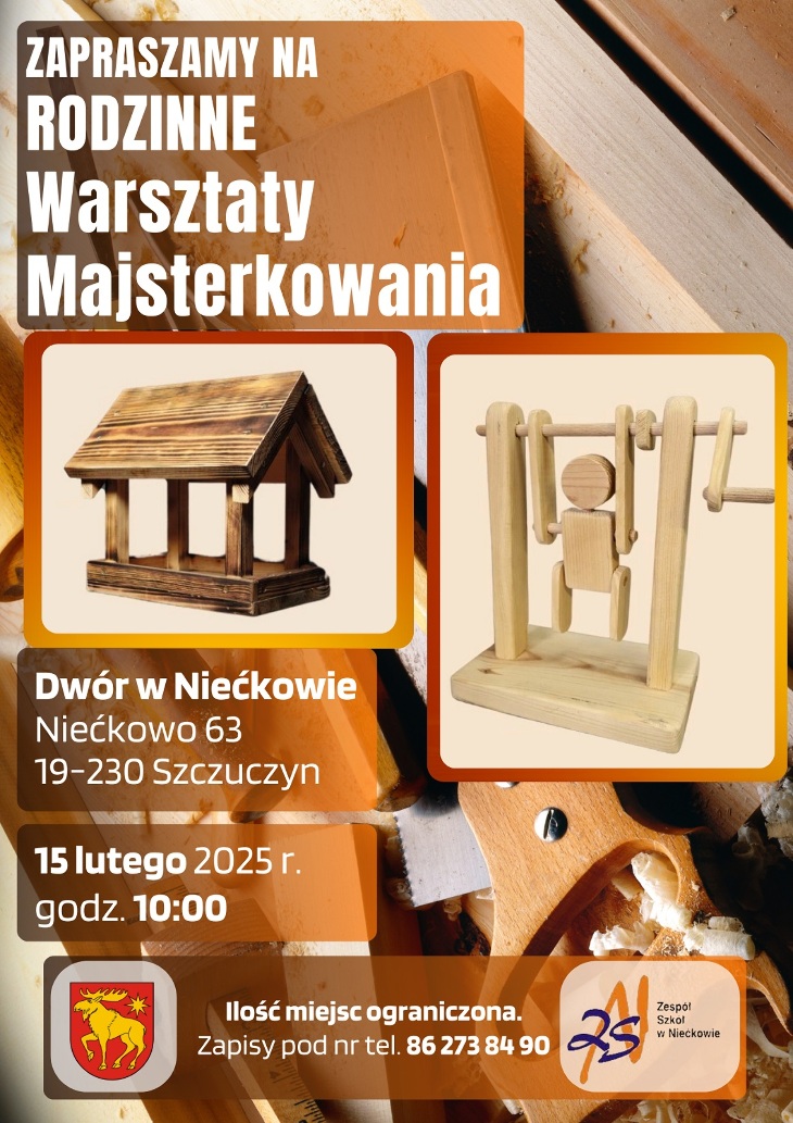 Zaproszenie na Rodzinne Warsztaty Majsterkowania