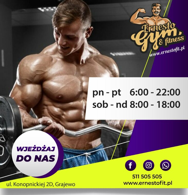 Ernesto Gym&Fitnes. Wjeżdżaj do nas!