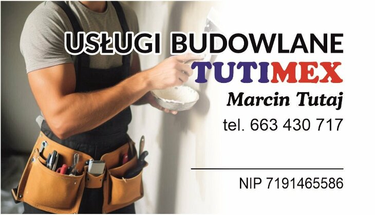 Usługi budowlane TUTIMEX - T. 663 430 717