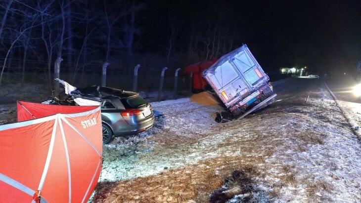 Osowiec. Tragiczny wypadek na DK 65