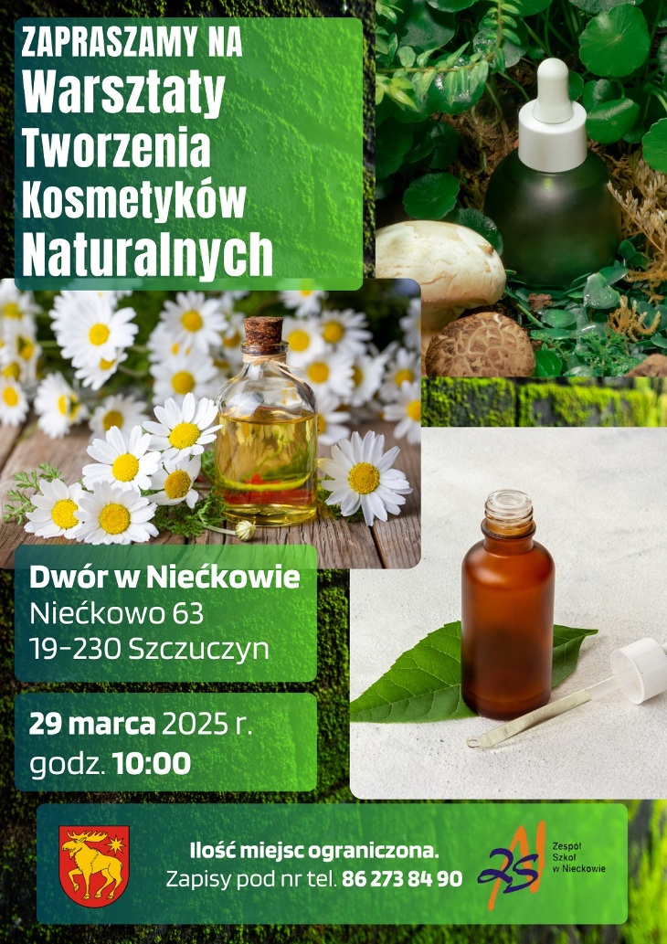 Zaproszenie na Warsztaty Tworzenia Kosmetyków Naturalnych