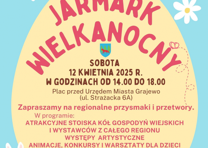 Jarmark Wielkanocny przed Urzędem Miasta Grajewo
