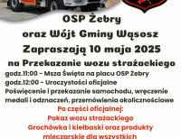 Żebry. Uroczyste przekazanie wozu strażackiego dla OSP