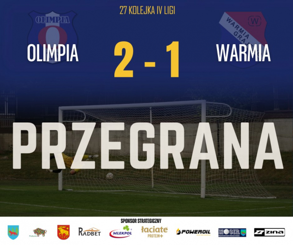 OLIMPIA Zambrów - WARMIA Grajewo 2:1 