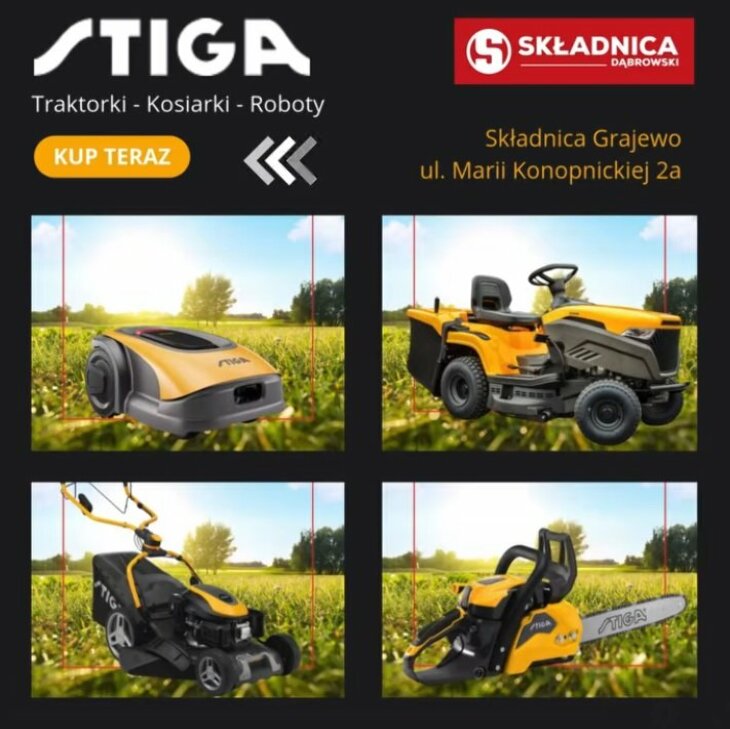 STIGA GRAJEWO - czas na piękny trawnik!