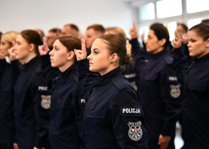 Nowi funkcjonariusze Podlaskiej Policji 