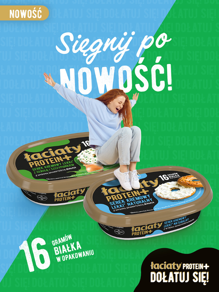 Nowe serki kremowe Łaciate Protein+