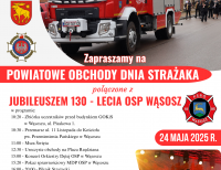 Powiatowe Obchody Dnia Strażaka i 130-lecie OSP Wąsosz