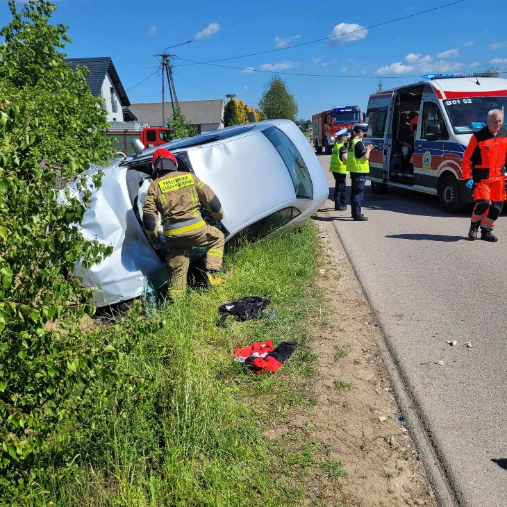 Poważne zderzenia dwóch aut