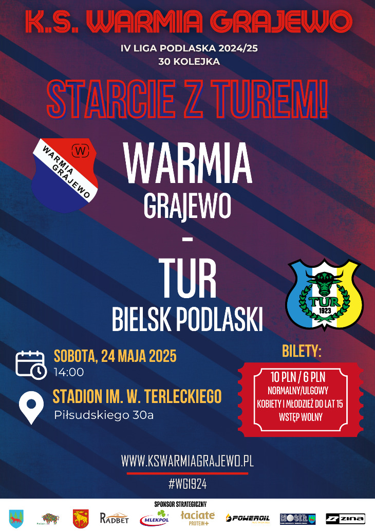 WARMIA - TUR (sobota 24.05 godz. 14:00)