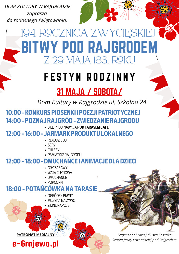 194. Rocznica zwycięskiej Bitwy pod Rajgrodem !