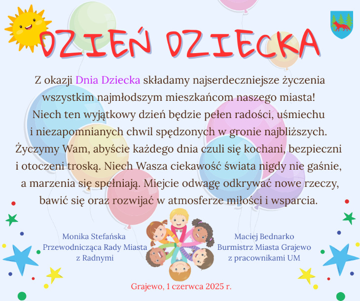 Życzenia na Dzień Dziecka