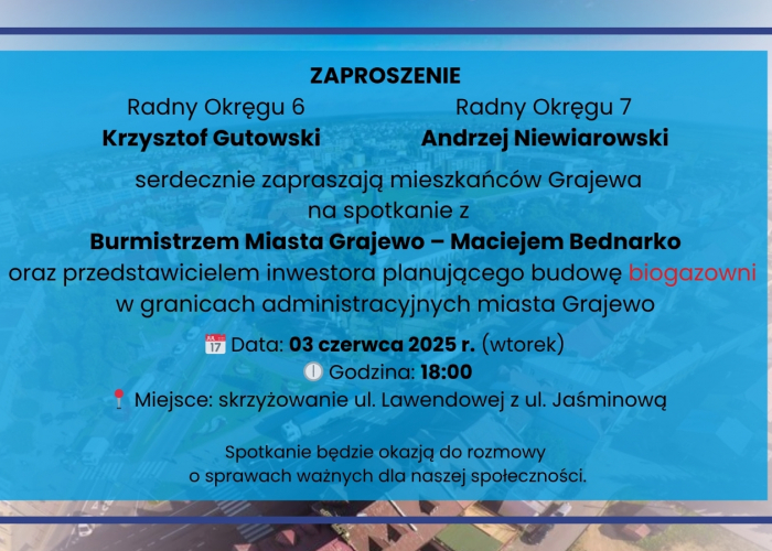 Radni zapraszają na spotkanie (3.06)