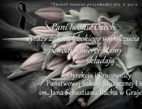 Kondolencje p. Iwonie Czech