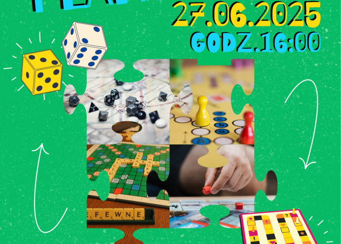 GCK. spotkanie przy stoliku z grami planszowymi