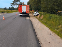 18.06.2025 kolizja na DK65 Prostki-Ełk