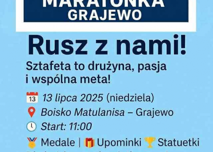 Maratonka zaprasza do Sztafety