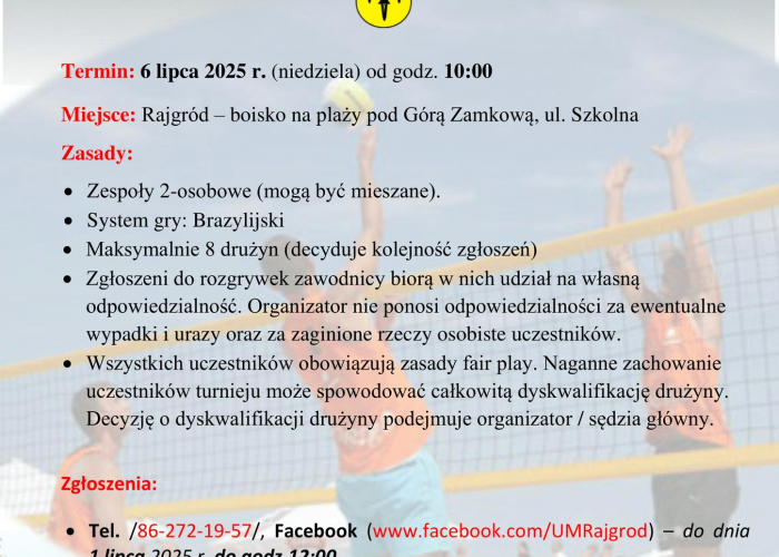 Rajgród. Turniej Siatkówki Plażowej Amatorów 