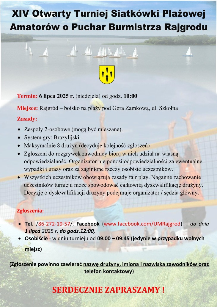 Rajgród. Turniej Siatkówki Plażowej Amatorów 
