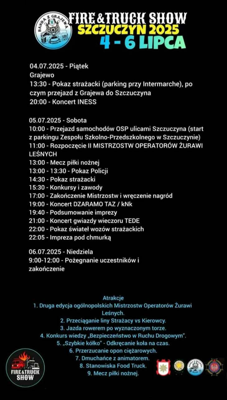 Szczuczyn 2025: Fire & Truck Show