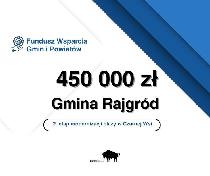 Rajgród. Dobre wieści dla mieszkańców i turystów