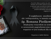 Rodzina śp. Romana Pieńkowskiego dziękuje