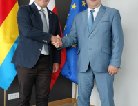 Starosta z wizytą u Jacka Piorunka 