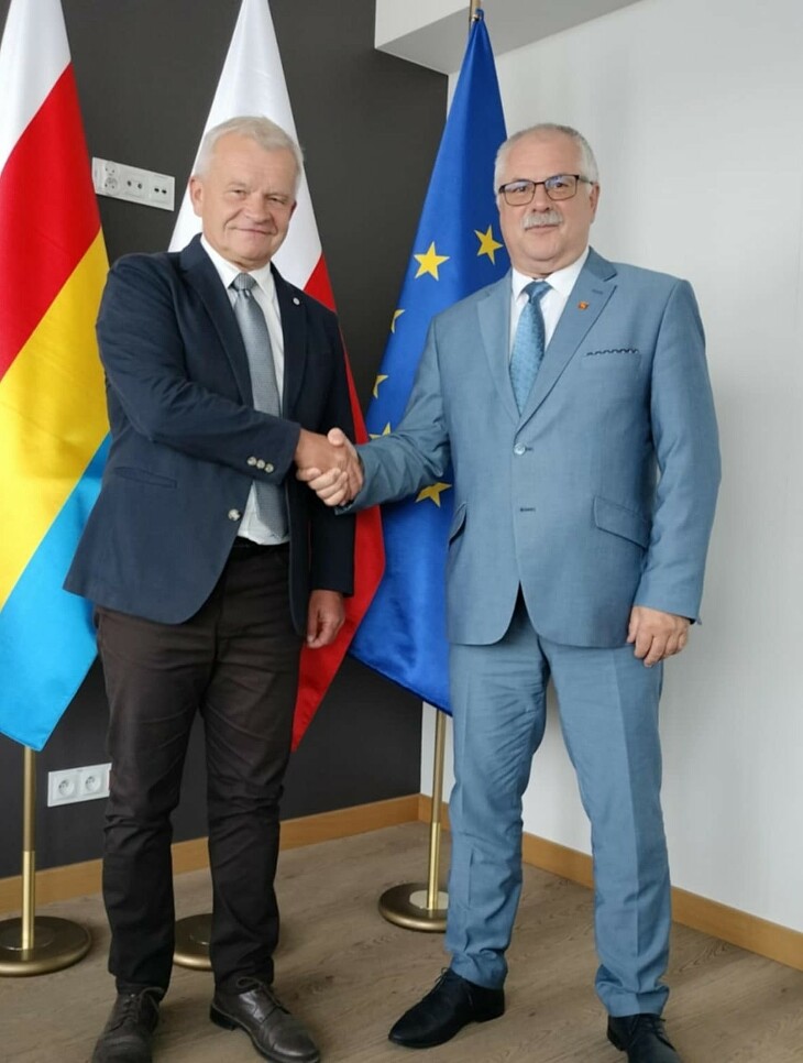 Starosta z wizytą u Jacka Piorunka 
