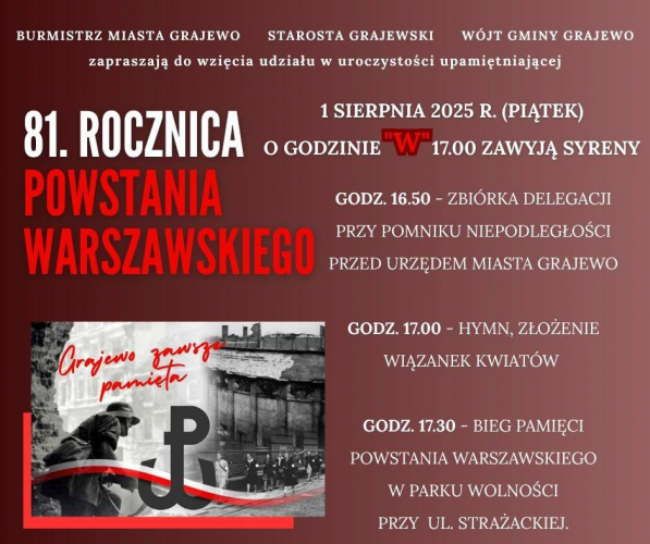 81. rocznica Powstania Warszawskiego