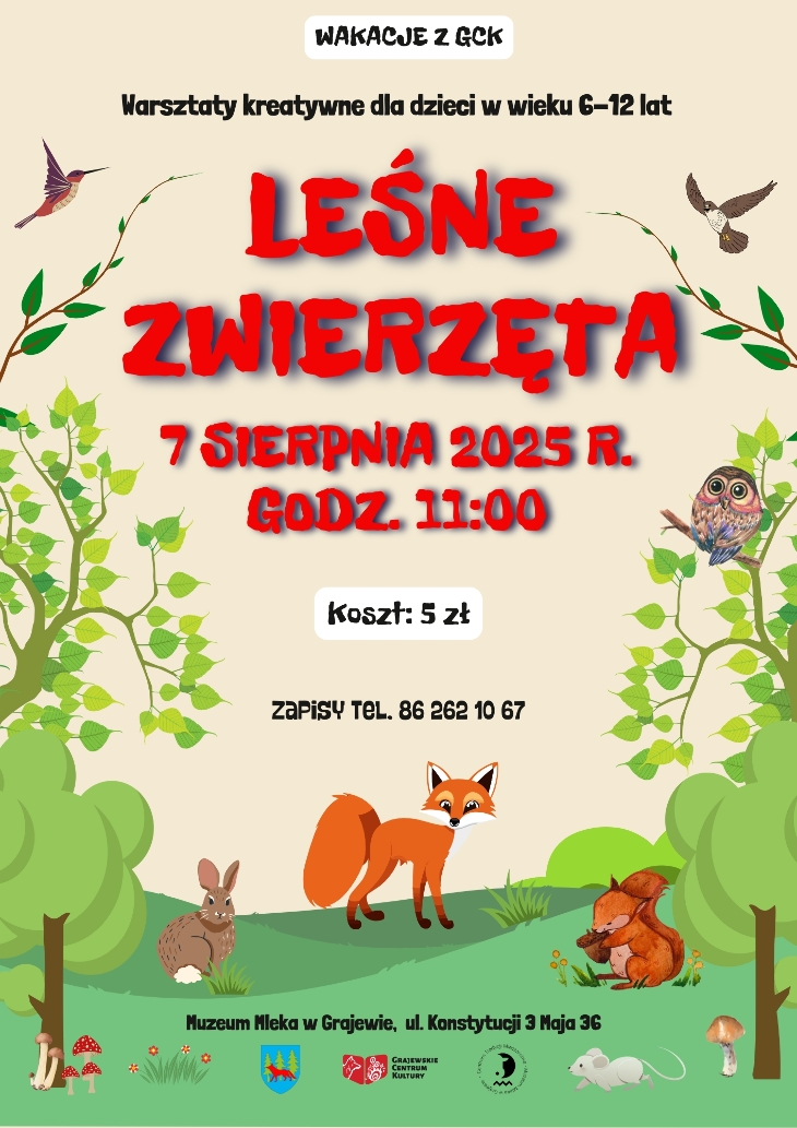 Wakacje z GCK ? Leśne zwierzęta