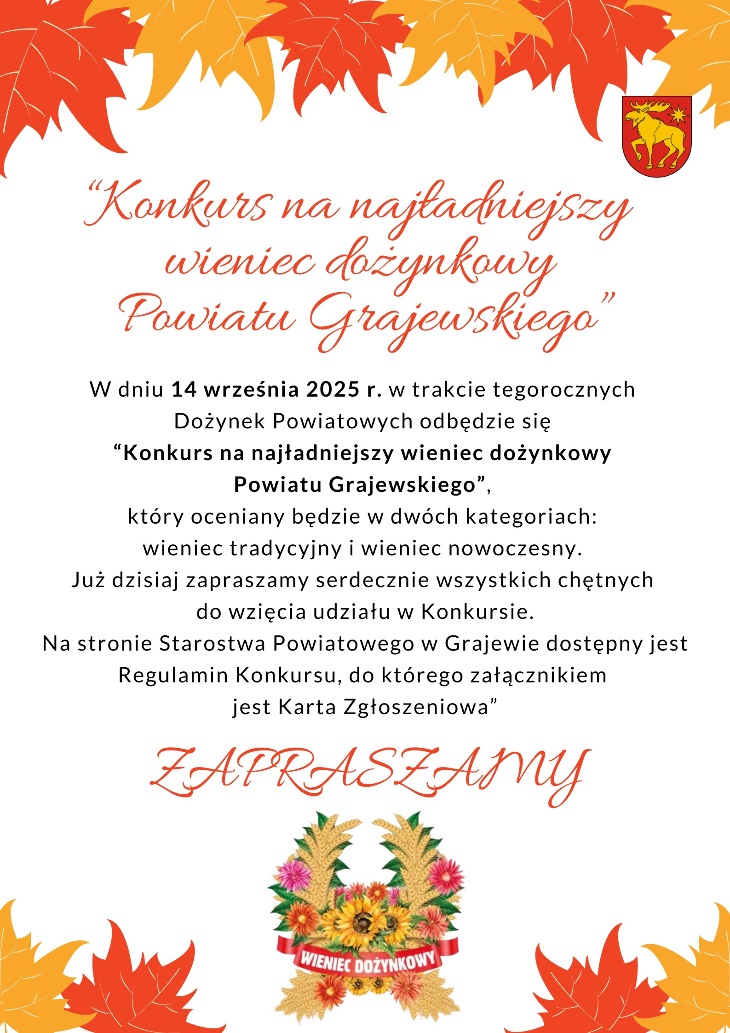 Konkurs na najładniejszy wieniec dożynkowy