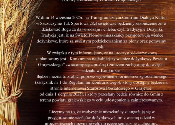 Szczuczyn: Dożynki Powiatowe 2025