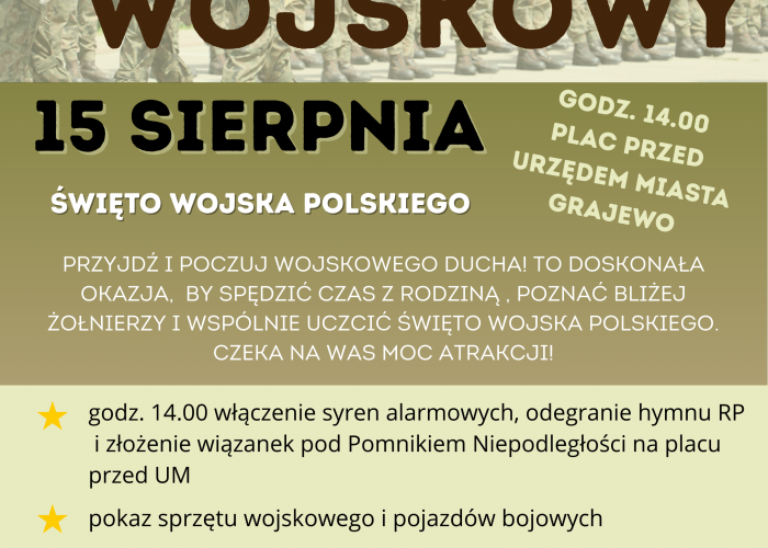 Obchody Święta Wojska Polskiego w Grajewie 