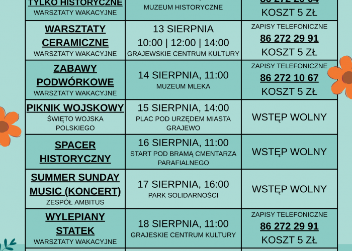 Nadchodzące wydarzenia - Grajewskie Centrum Kultury