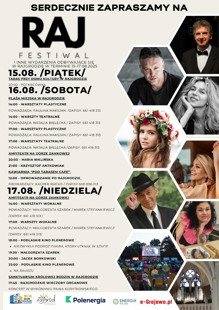 Zapraszamy na RAJ FESTIWAL 2025 