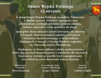 Życzenia z okazji Święta Wojska Polskiego