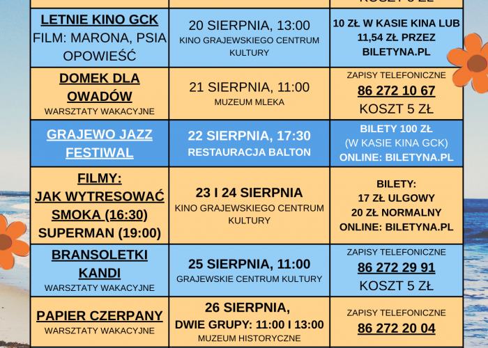 Nadchodzące wydarzenia w GCK