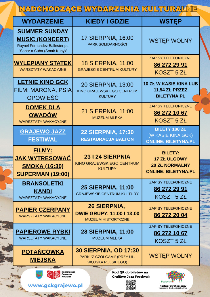 Nadchodzące wydarzenia w GCK