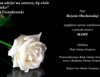 Kondolencje p. Bożenie Olechowskiej