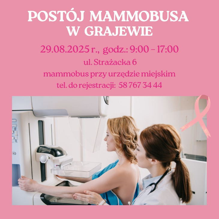 29 sierpnia mammobus zaparkuje w Grajewie