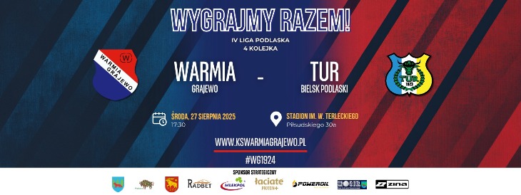 WARMIA - TUR (środa 27.08. godz. 17:30)