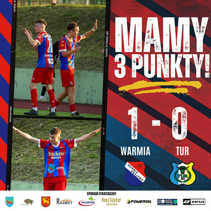 WARMIA Grajewo - TUR Bielsk Podlaski 1:0 (0:0)