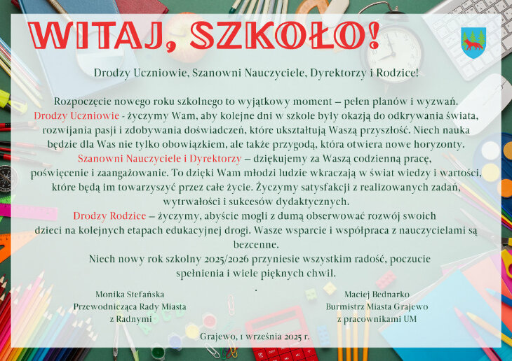 Witaj szkoło!