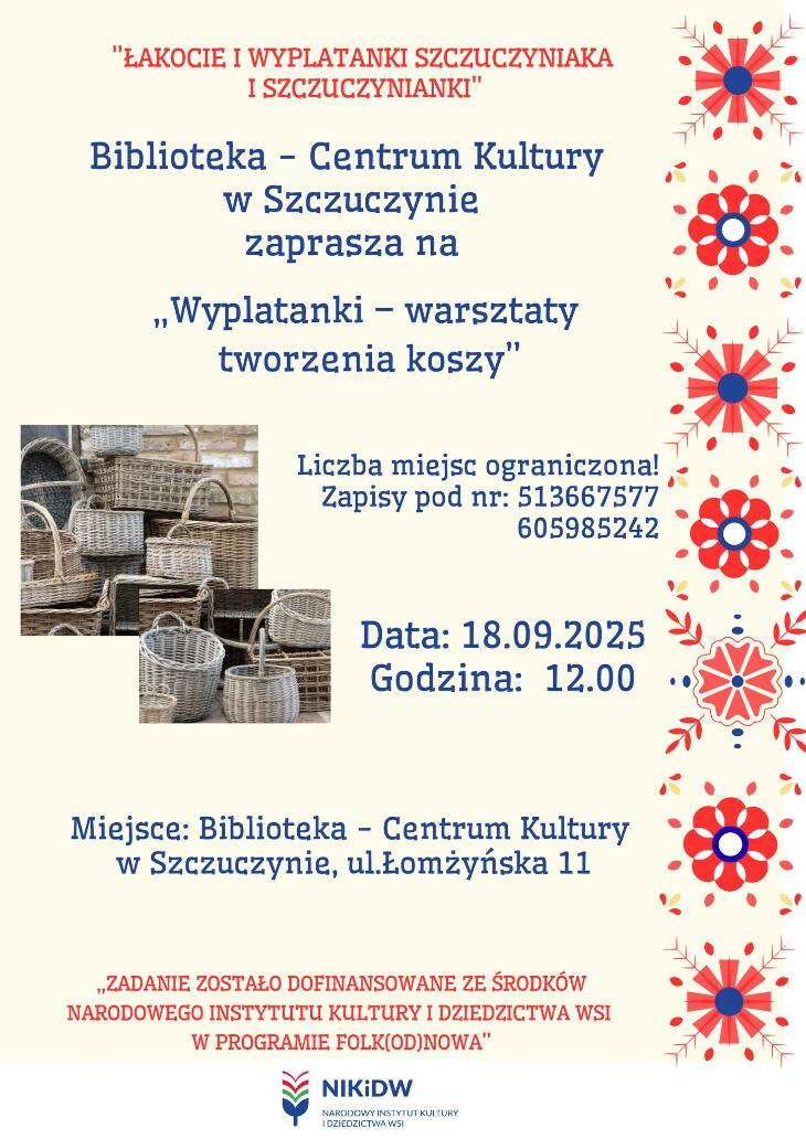 Wyplatanki- warsztaty tworzenia koszy