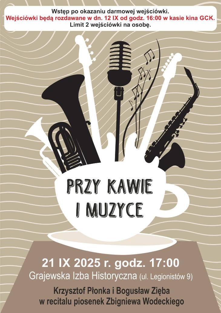 Przy kawie i muzyce - recital piosenek Zbigniewa Wodeckiego