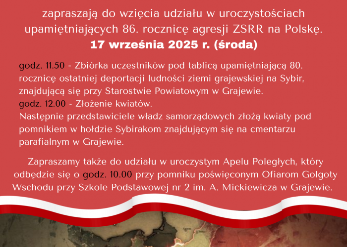 86. rocznica agresji ZSRR na Polskę
