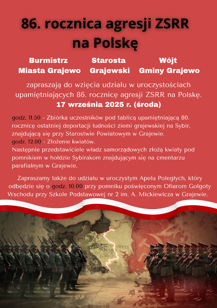 86. rocznica agresji ZSRR na Polskę