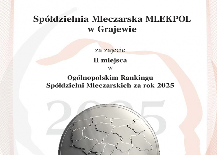  Ranking Najlepszych Spółdzielni Mleczarskich 2025